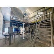 Installation de mélange, dosage et pesage pour produits pâteux sur plateforme