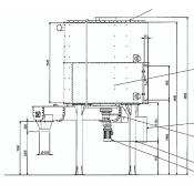 Silo avec agitateur et vis d'extraction produit env. 9000 Litres