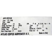 Compresseur avec son sécheur d'air ATLAS COPCO LFX2.0-10 et AIR DRYER FX1