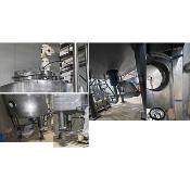 Réacteur inox agité à double-enveloppe PROMINOX env. 1500 Litres